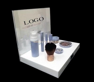 Customize white lucite display stand MDK-145