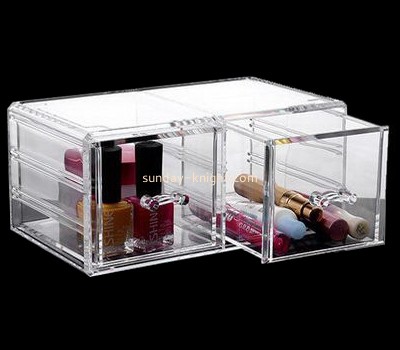 Customize acrylic 2 drawer makeup organizer MDK-311