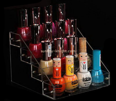 Customize lucite clear nail polish holder MDK-386