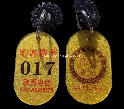 Acrylic key ring special for pet foster ODK-002