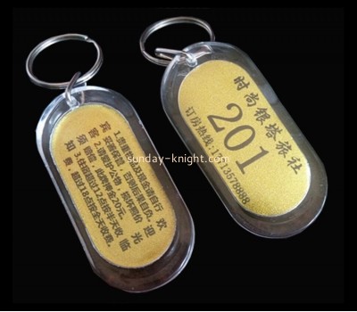 Custom design acrylic key chain with numbers ODK-021