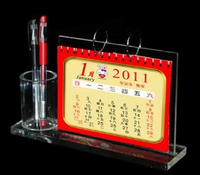 Acrylic display manufacturers acrylic desk calendar holder stand ODK-129