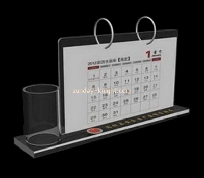 Lucite manufacturer customized acrylic desk calendar holder ODK-134