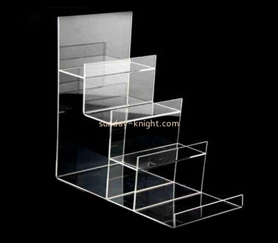 Display stand manufacturers customized step riser wallet display stand ODK-171