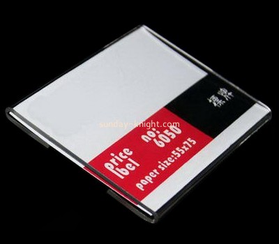 Acrylic display factory customized acrylic price tag holder ODK-192