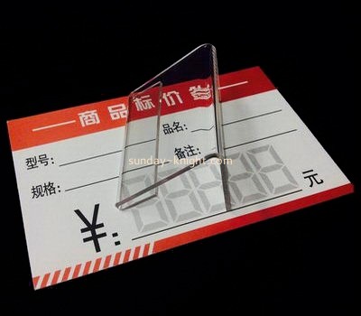 Custom and wholesale acrylic price tag holder ODK-313