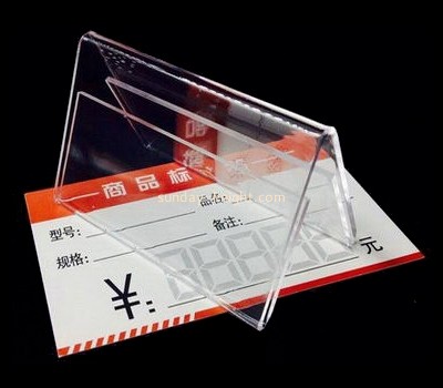 Custom and wholesale acrylic bakery price tag holder ODK-319