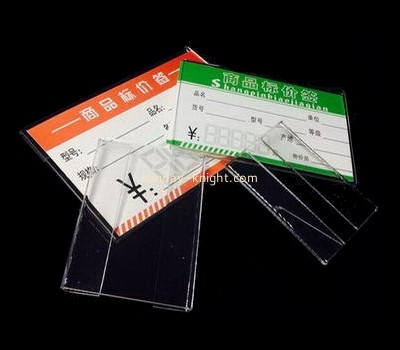 Custom and wholesale acrylic slatwall price tag holder ODK-317