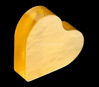 Customize acrylic heart shaped vase ODK-728