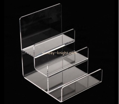 Clear lucite sunglasses display stand with three holders SDK-024