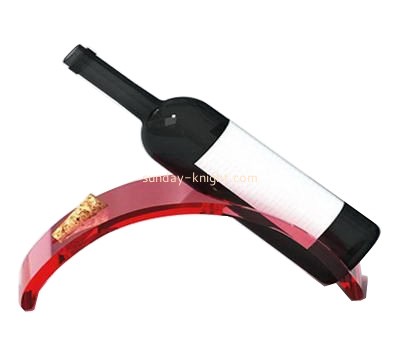 Red acrylic semi-circle wine display stand WDK-005