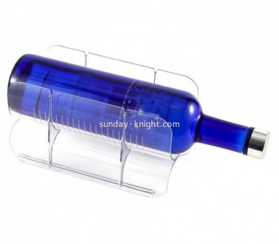 Acrylic manufacturer custom plexiglass wine bottle display rack WDK-007