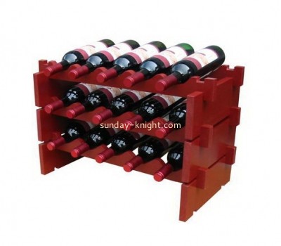 Plexiglass manufacturer customized acrylic liquor bottle rack WDK-055