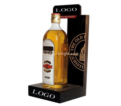 Perspex manufacturer customize acrylic wine bottle display riser WDK-115