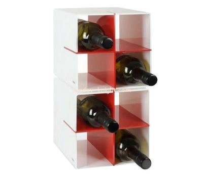 Acrylic factory customize plexiglass wine bottle holder WDK-142