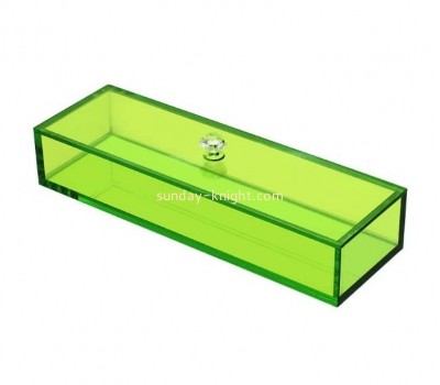OEM customized lucite storage box with lid DBK-1373
