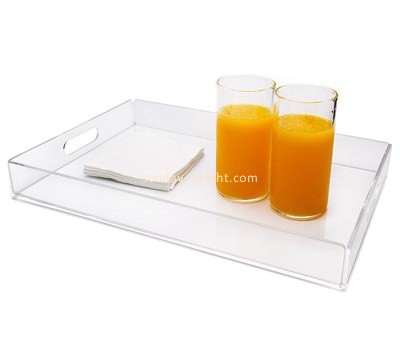 Acrylic manufacturer custom plexiglass bar serving tray lucite tray STK-136