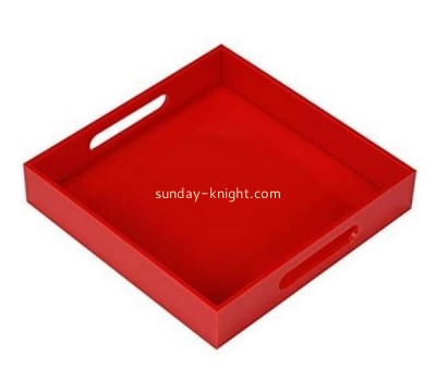 Plexiglass supplier custom acrylic tea tray perspex serving tray STK-139