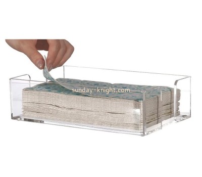 Plexiglass supplier custom acrylic facial tissue holder tray STK-148