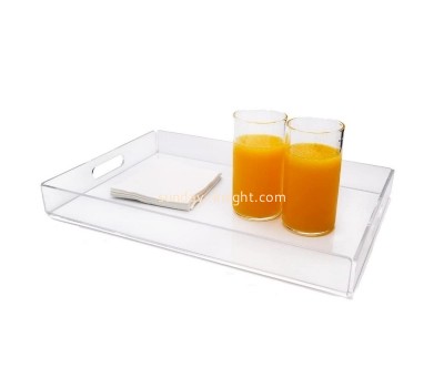 Plexiglass supplier custom acrylic drink serving tray lucite food serving tray STK-157