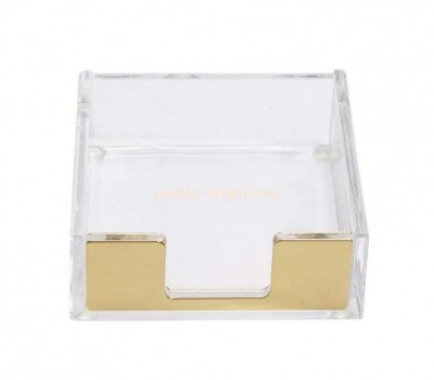 Plexiglass factory custom acrylic facial tissue holder lucite momo holder tray STK-181