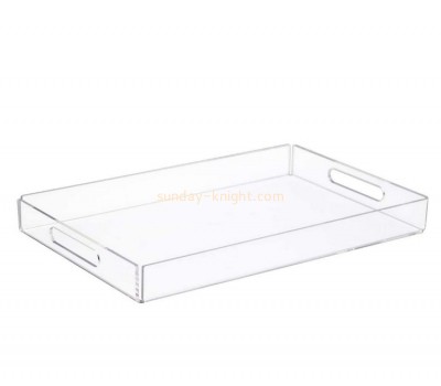 Perspex supplier custom acrylic bar serving tray plexiglass tea serving tray STK-183