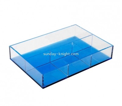 Acrylic factory custom plexiglass organizer tray lucite desktop organizer tray STK-186