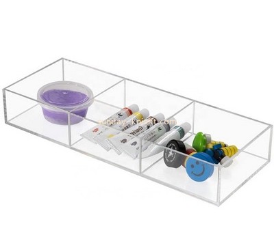 Plexiglass manufacturer custom acrylic stationery organizer tray lucite tray STK-187