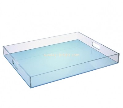 Plexiglass supplier custom acrylic serving tray lucite bar serving tray STK-188