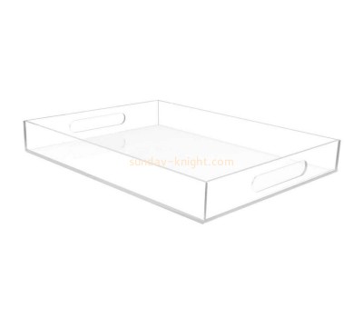 Acrylic manufacturer custom plexiglass serving tray lucite bar serving tray STK-192