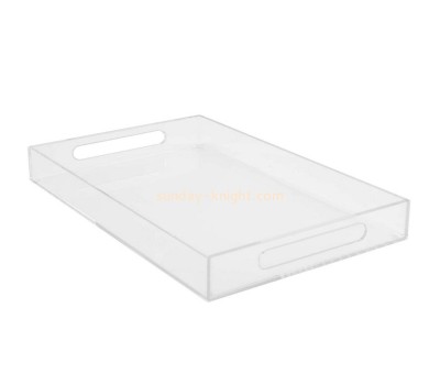 Acrylic manufacturer custom plexiglass serving tray lucite breakfast tray STK-200