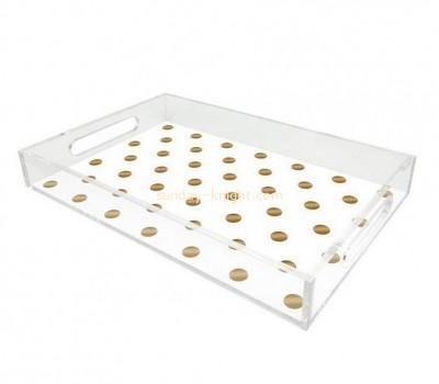 Acrylic factory custom plexiglass bar serving tray lucite coffee serving tray STK-202