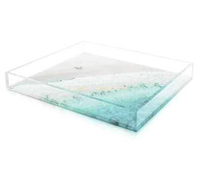 Plexiglass factory custom acrylic decorative tray lucite tray STK-205