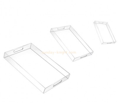 Acrylic supplier custom plexiglass serving trays lucite bar serving trays STK-218