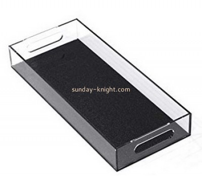 Lucite manufacturer custom acrylic serving tray plexiglass narrow serving tray STK-230