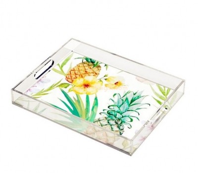 Perspex manufacturer custom acrylic UV printing serving tray plexiglass tea serving tray STK-233