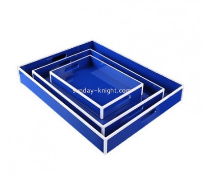 Custom plexiglass serving tray acrylic organizer tray STK-267