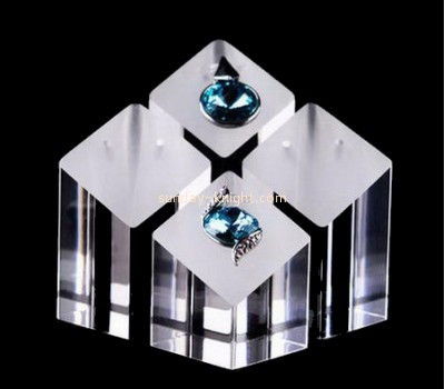 Customized acrylic jewellery display retail display stands jewelry ring stand JDK-066
