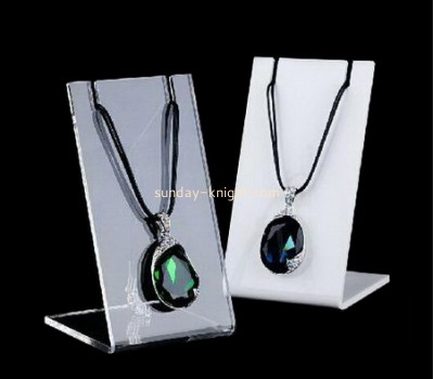 Custom design acrylic stand necklace display holder necklace jewelry display JDK-116