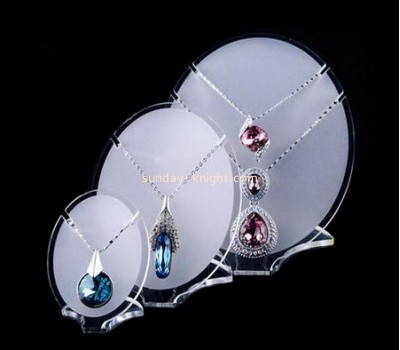 Custom acrylic jewellery necklace display stands jewelry display design lucite display JDK-129