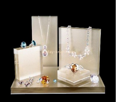 Factory acrylic displays wholesale necklace and earring display stands jewelry display stands for sale JDK-135
