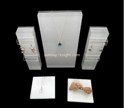 Customized acrylic product display stands earring and necklace display stands display stands for jewelry JDK-138
