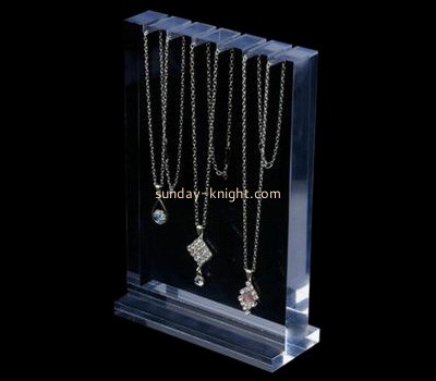 Custom clear acrylic display stands jewelry display racks jewelry stands for necklaces JDK-239