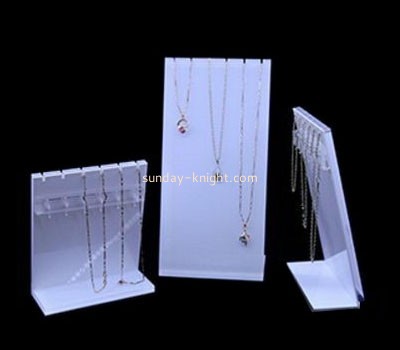 Customized acrylic rack jewelry necklace stand cheap jewelry displays JDK-242