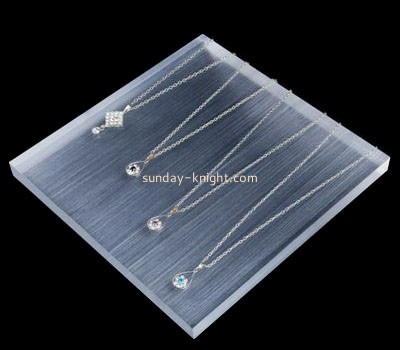 Customized acrylic retail display stands jewelry counter display necklace jewelry holder JDK-256