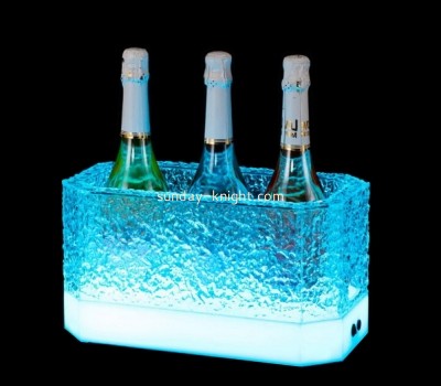 ​Custom acrylic luminous ice bucket led luminous ktv beer barrel bar wine barrel EDK-028