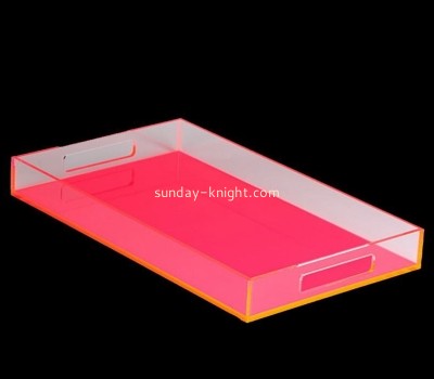 Acrylic manufacturers customize color service tray stand holder ODK-076