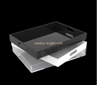 Acrylic factory customize food serving tray holder ODK-092