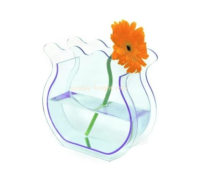 Plexiglass box manufacturer custom acrylic illustration bottle flower vase AHK-048