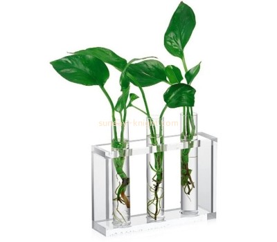 Plexiglass box supplier custom acrylic geometric plant flower container AHK-049